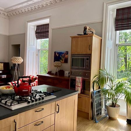 Beautiful Double Room In Idyllic West End Townhouse Glasgow Exterior foto